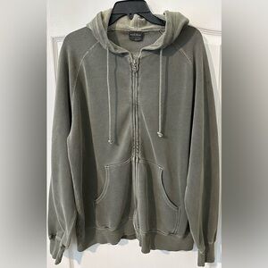 Woolrich DK-Green Men’s Sz-XL Zip Up Hoodie Jacket. High Quality Thick Material.